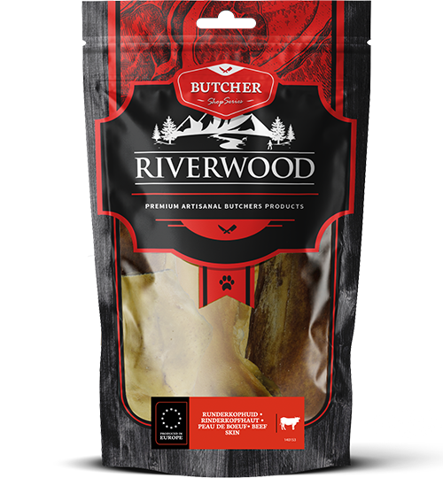 Beef head skin 15 cm 200 grams Beef head skin 15 cm 200 grams