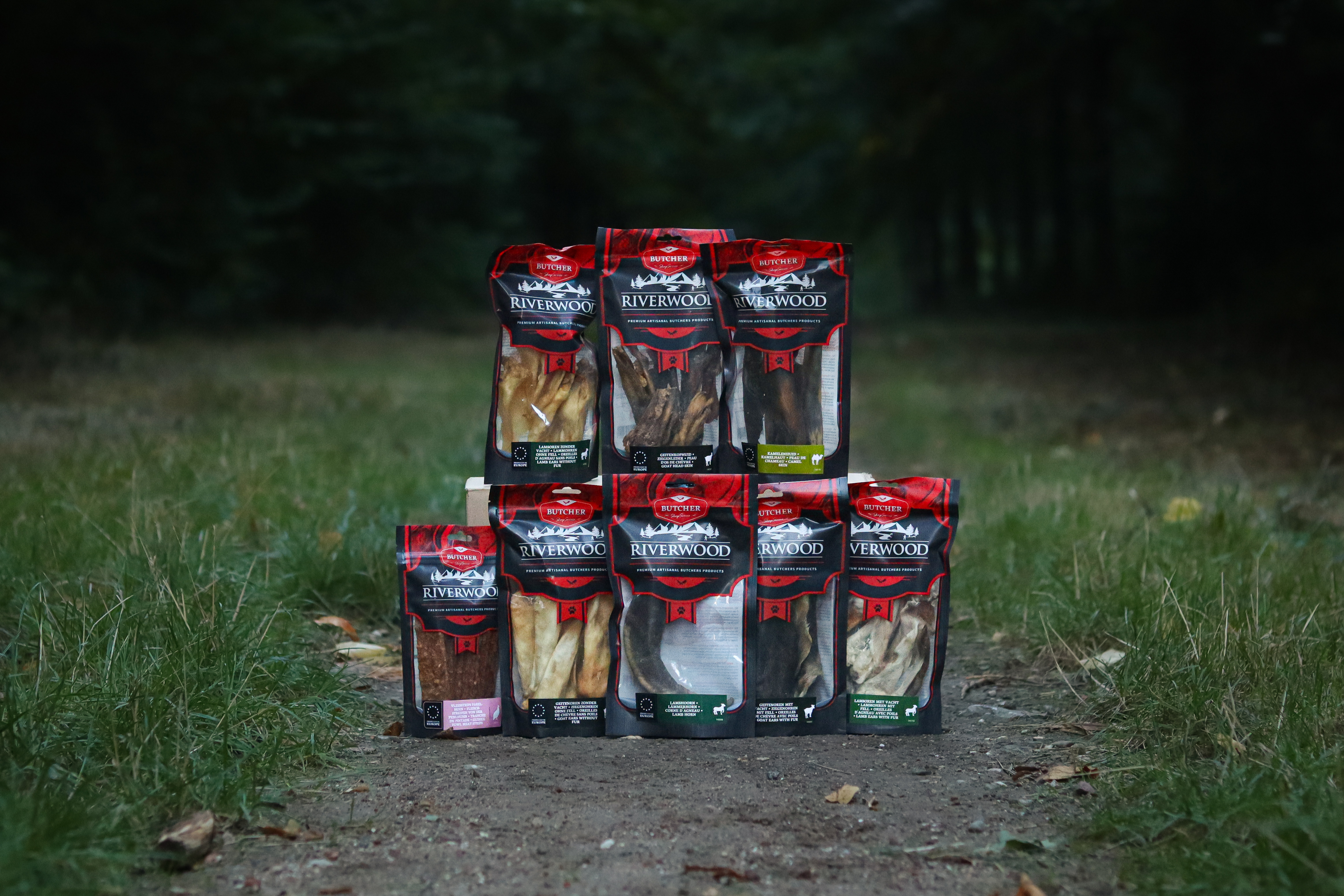 Gedroogde hondensnacks